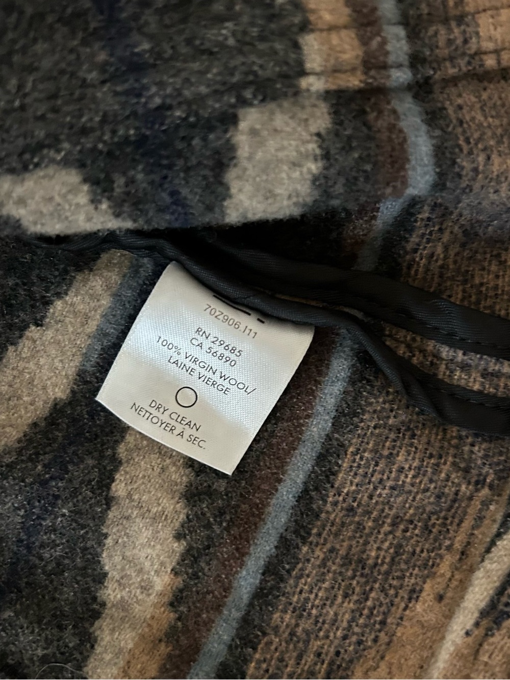 Pendleton Navy, Tan & Cream Aztec-Patterned Blazer - Picture 6 of 8